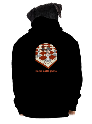 Dáma nahá jedna pánská mikina na zip Black