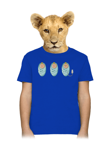 AI baby dětské tričko Royal Blue