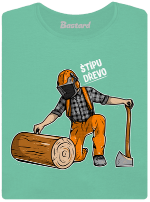 Dřevorubec dámské tričko premium Mint Mal