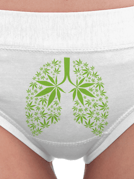 Ganja plíce dámské kalhotky White