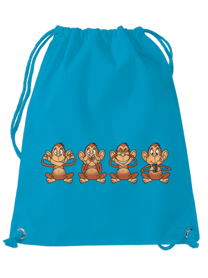 Opička s mobilem vak Blue Atol