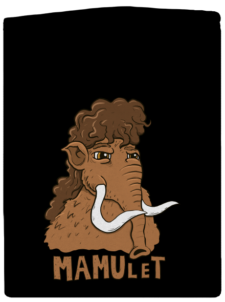 Mamulet pánská mikina na zip Black