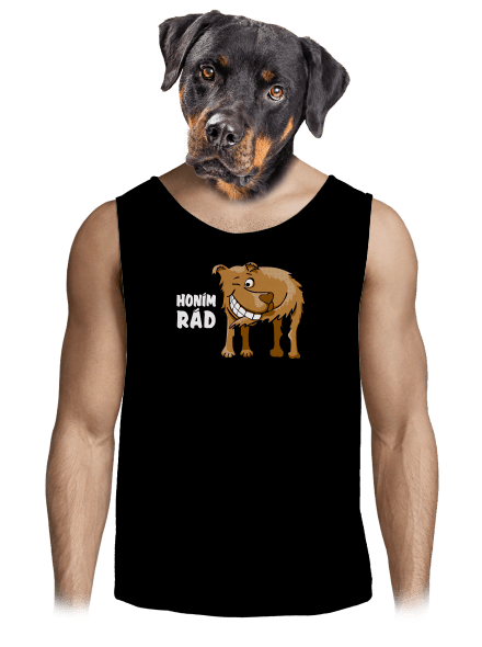 Honím rád pánské tílko Black