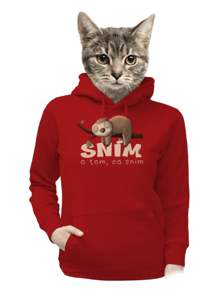 Sním o tom, co sním dámská mikina klokanka Red Mal