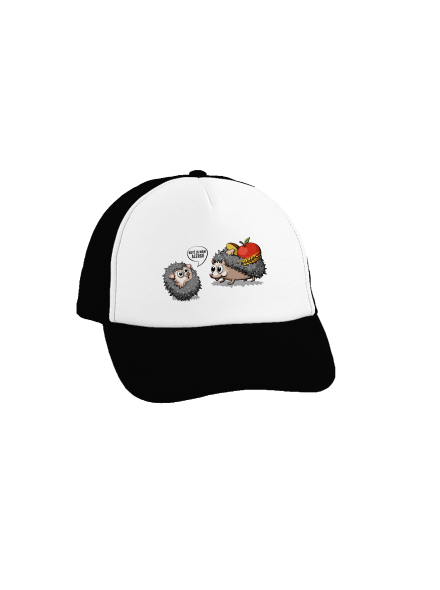 Alergický ježek kšiltovka truckerka Black cap