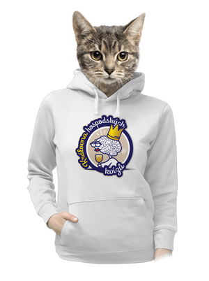 Král a královna kvízů dámská mikina klokanka White