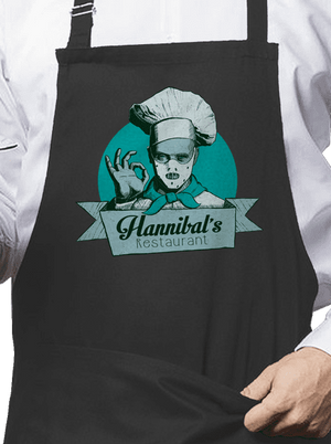 U Hannibala zástěra Dark Grey