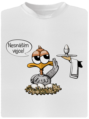 Nesnáším vejce dětské sportovní tričko White