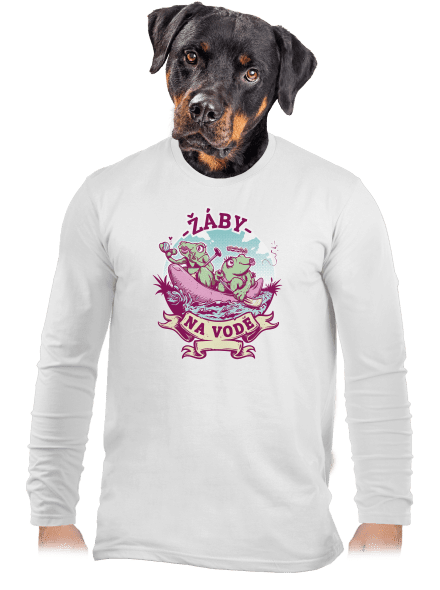 Žáby na vodě pánské dlouhý rukáv White