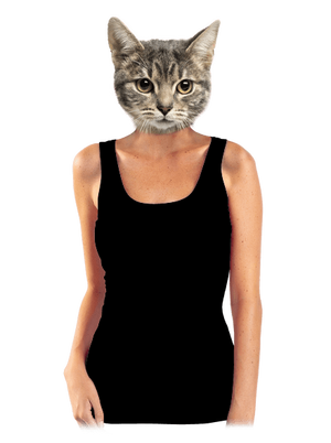 Bez potisku dámské tílko klasické Black