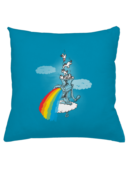 Jak vzniká duha polštář Blue Turquoise