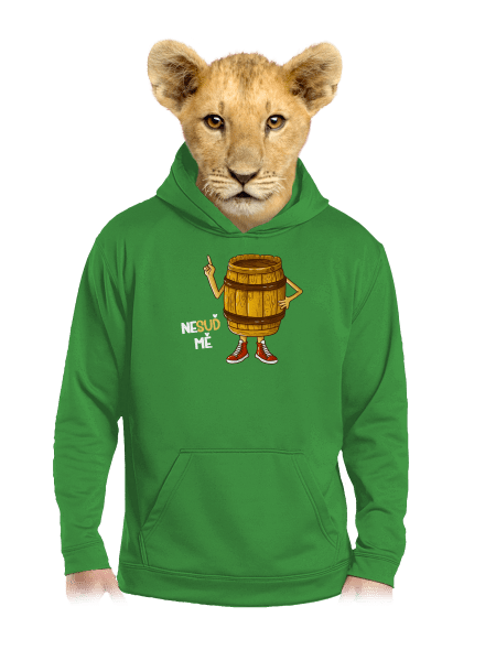 Nesuď mě dětská mikina klokanka Kelly Green AWD