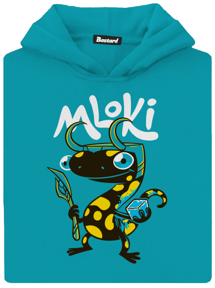 mLoki dětská mikina klokanka Hawaiian Blue