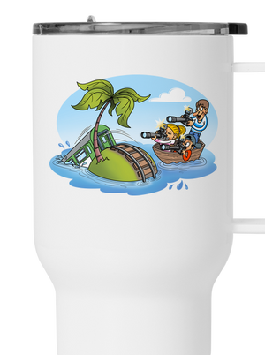 Ostrov železnice termohrnek White