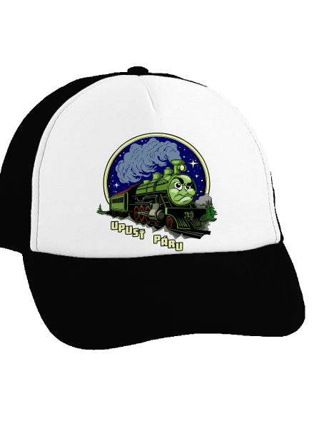 Upusť páru kšiltovka truckerka Black cap