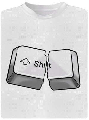 Shift pánské sportovní tričko White