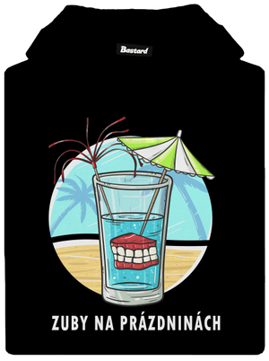 Zuby na prázdninách pánská mikina klokanka Black