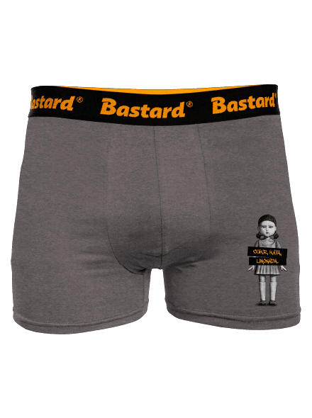 Cukr, káva, limonáda boxerky Gray Melange