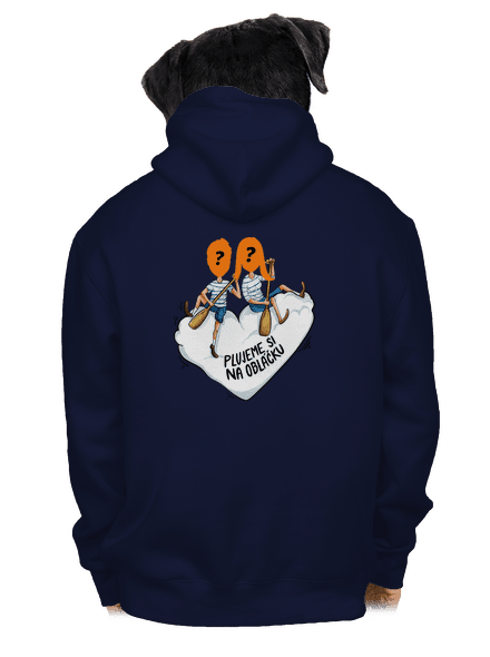 Na obláčku pánská mikina na zip Navy