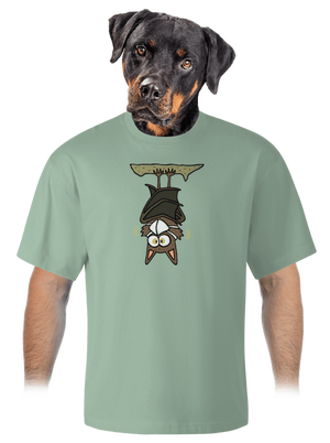 Nanopýr unisex tričko oversized Sage