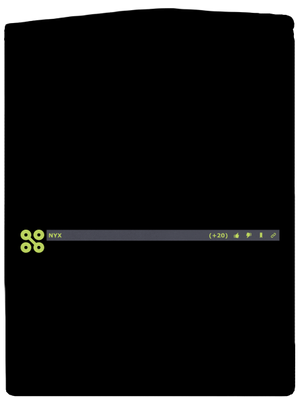 NYX lišta dámská mikina na zip Black