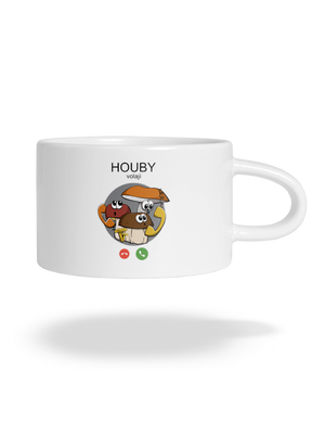 Houby volají hrnek makronka White