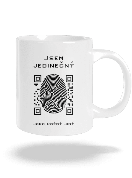 Jsem jedinečný velký hrnek White