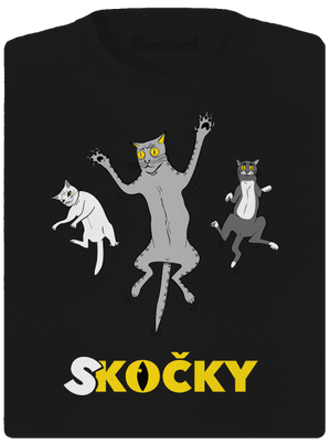 Skočky dámské sportovní tričko Black