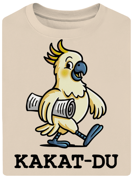 Kakat-du unisex tričko oversized Almond