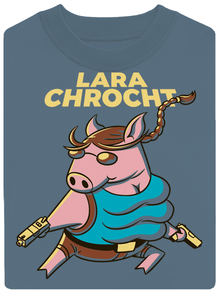 Lara Chrocht unisex mikina bez kapuce Nordic Blue