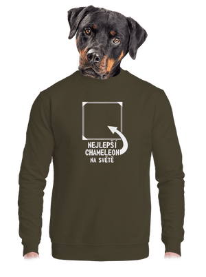 unisex mikina bez kapuce