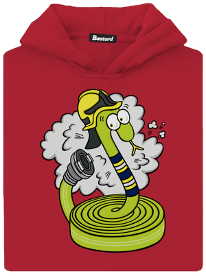 Hadice samice dětská mikina klokanka Fire Red