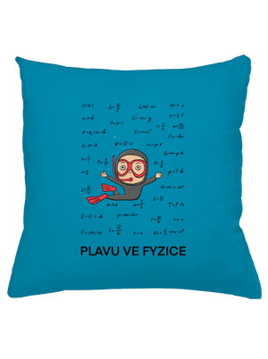 Plavu ve fyzice polštář Blue Turquoise
