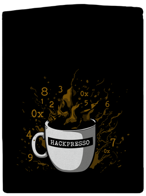 Hackpresso  pánská mikina na zip Black