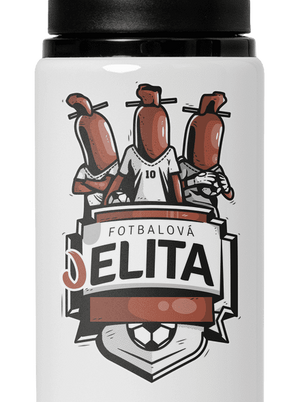 Fotbalová jelita lahev na vodu White