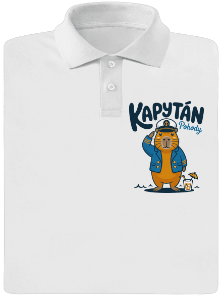 Kapytán pohody pánská polokošile White