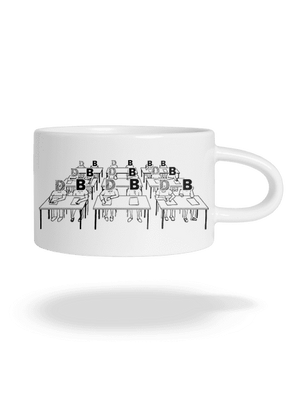 Cimrman: Debil, blbeček hrnek makronka White