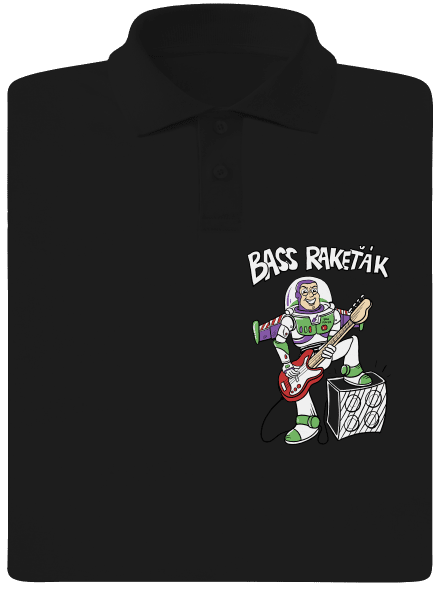 Bass Rakeťák pánská polokošile Black