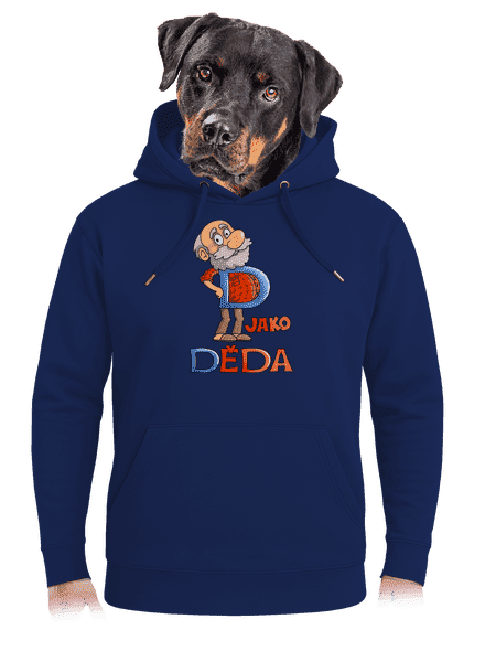 D jako děda unisex mikina premium Navy