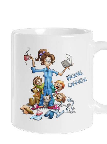 Maminčin home office klasický hrnek White