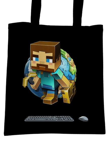 B17: Minecraft taška Black