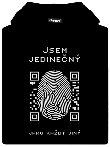 Jsem jedinečný dětská mikina klokanka Black