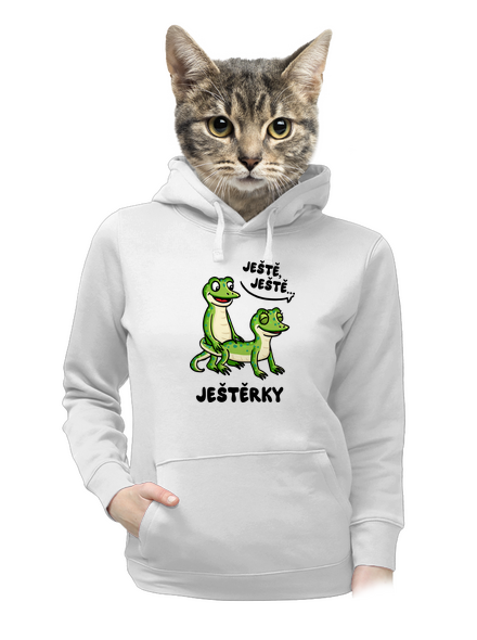 Ještě, ještě dámská mikina klokanka White