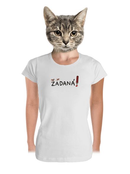 Zadaný a zadaná dámské tričko premium White