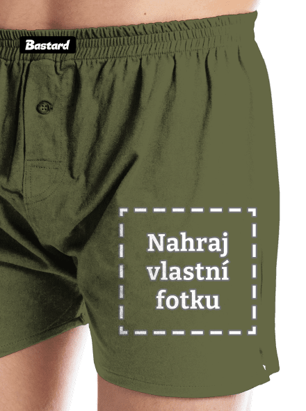 Vlastní potisk pánské trenky Khaki