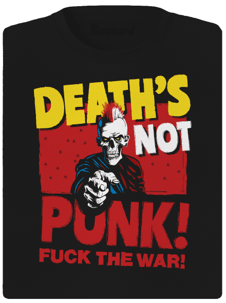 Death's not punk dámské sportovní tričko Black