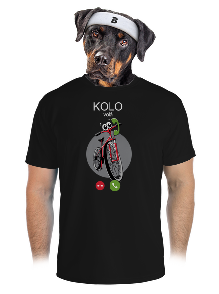 Kolo volá pánské sportovní tričko Black