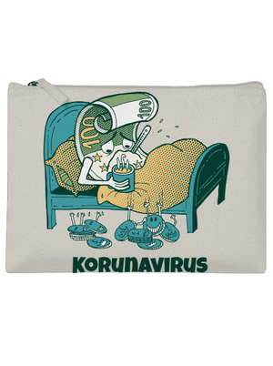 Korunavirus v posteli taštička Stracciatella