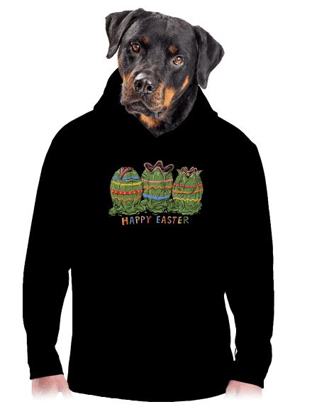 Happy Easter pánská mikina klokanka Black