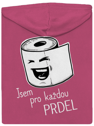 Prdel dámská mikina na zip Magenta